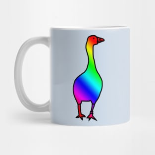 Bright Rainbow Gaming Goose Mug